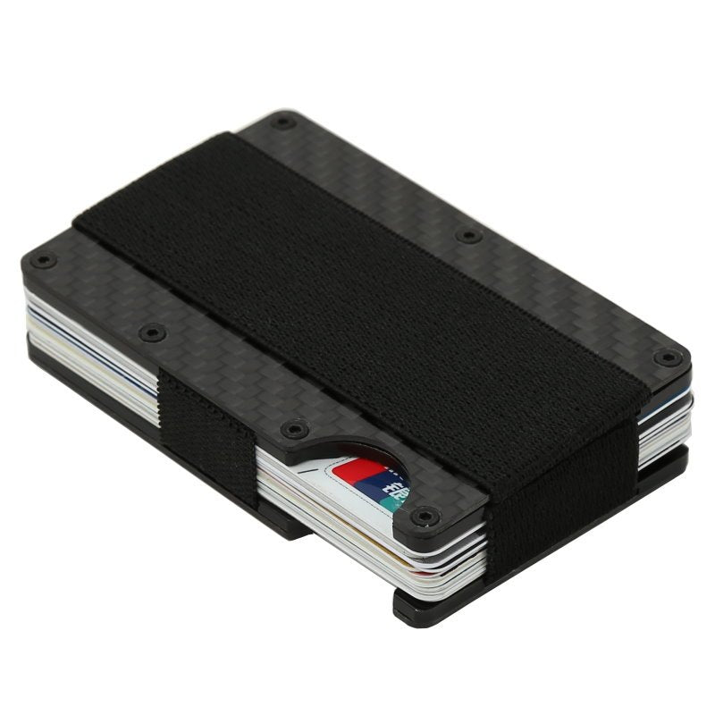 Anti-theft brush anti-scanning metal wallet