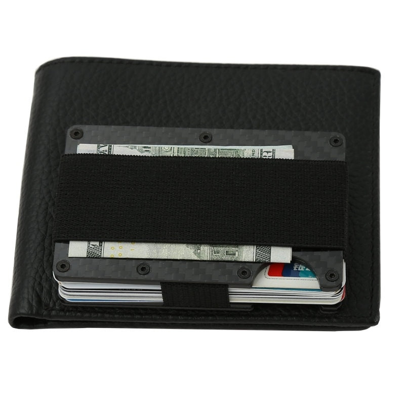 Anti-theft brush anti-scanning metal wallet