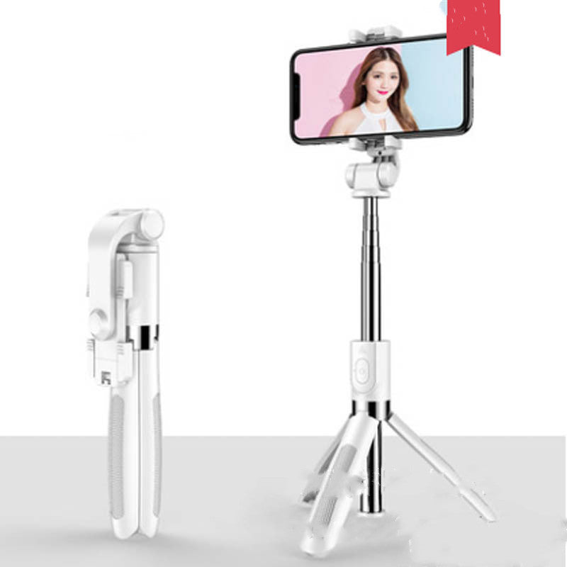 Compatible with Apple Tripod Selfie Stick Mobile Universal Live Triangle Bracket One Bluetooth Selfie Artifact