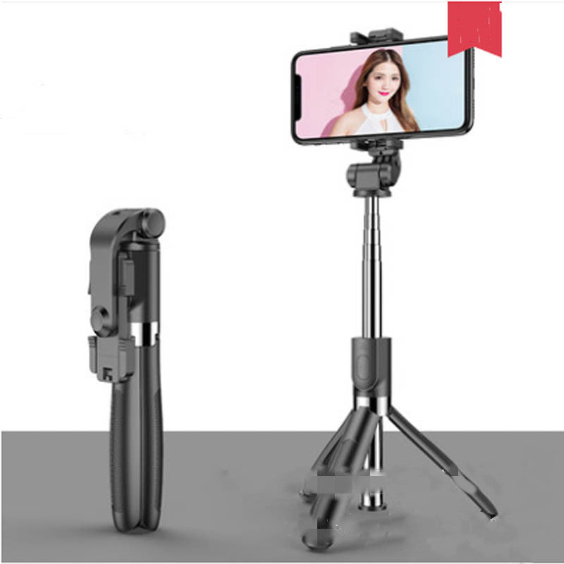 Compatible with Apple Tripod Selfie Stick Mobile Universal Live Triangle Bracket One Bluetooth Selfie Artifact