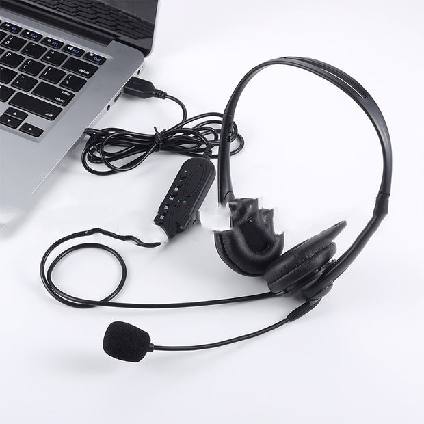 Headset Usb Computer Headset Microphone Network Class Training Guest