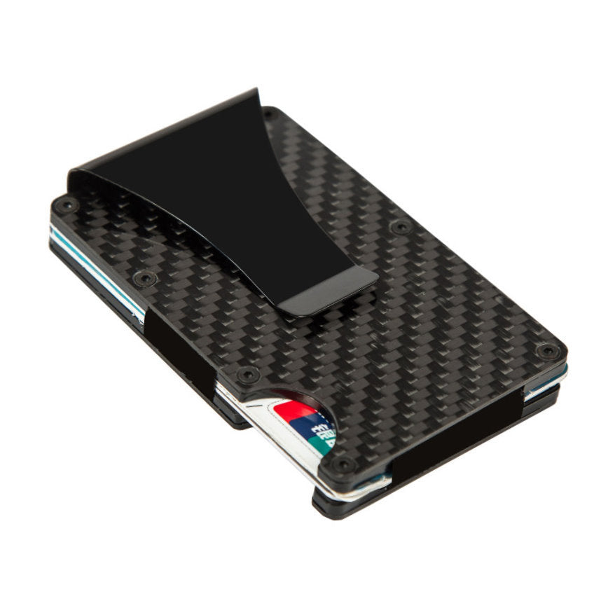 Anti-theft brush anti-scanning metal wallet