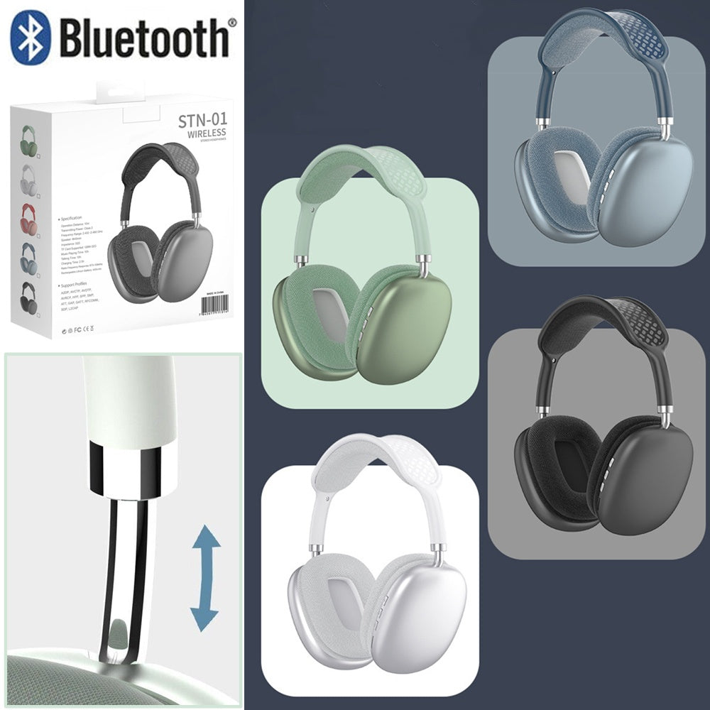 Wireless Bluetooth Headphones With Noise Cancelling Over-Ear Sport Earphones UK